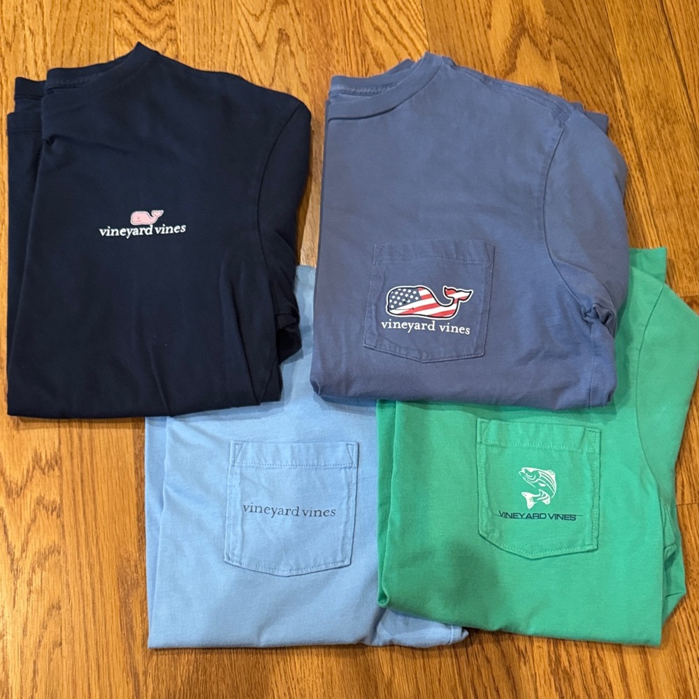 Vineyard Vines T-Shirt Collection - Navy, Light Blue, Green, Blue